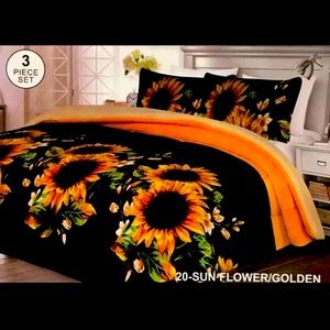 3pc Warm Sherpa blanket